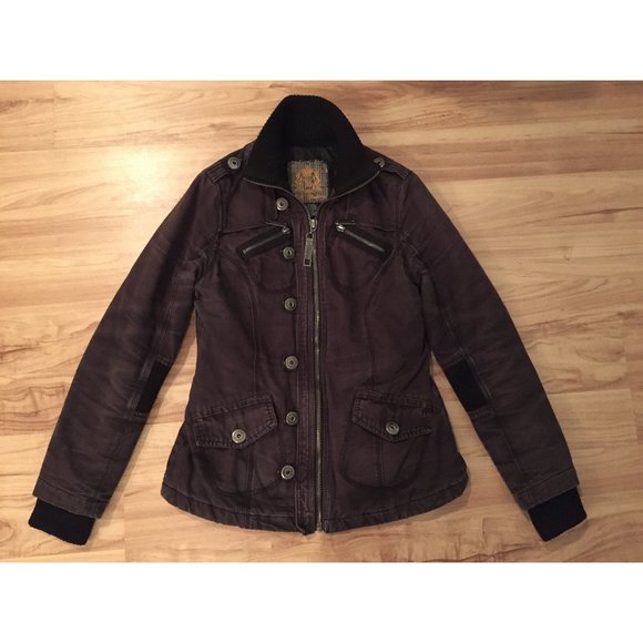 BB Dakota // Cotton Jacket with Pockets, Hood and Quilted Lining - Picture 1 of 5